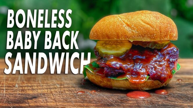 Boneless Baby Back Rib Sandwich With Homemade Tropical Barbecue Sauce