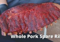 Smoked Spare Ribs Recipe - Whole Pork Spare Ribs on Ole Hickory Smoker