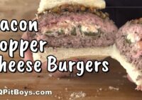 Bacon & Cheese Popper Burgers