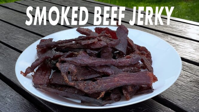 Beef Jerky Smoked On The Grill